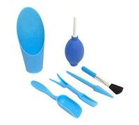 kowaku 6Pcs Mini Attrezzi da Giardinaggio Set Muiti Attrezzi Manuali Funzionali Attrezzo di Migrazione Kit di Attrezzi per Trapianto Professionali Leggeri, Blu