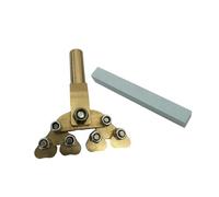 kowaku Accessori per pressioni per tasti frattali di chitarra, strumento di installazione del filo tasto, per vari tasti di raggio, Strumento di Lucidatura Verde