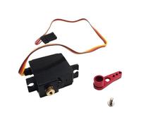 kowaku Aggiornamento del servo dell'ingranaggio con Sostituzione del Braccio per MN82 MN99S MN78 1:12 RC Car Remote Control Truck, Braccio Rosso