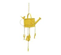 kowaku Annaffiatoio in Metallo con Campanello a Decorativo Rustico da Appendere, Giallo