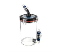 kowaku Aquarium Purification Uni Barilotto Prefiltro Canestro Filtrante Contenitore Modulo Corpo Trasparente con Coperchio Nero Collegamenti Laterali Adatto, 240B/16 Connettore