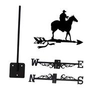 kowaku Banderuola a Forma di Cavallo, Ornamento in Ferro da Montare sul Tetto di Un Edificio Esterno, Cavallo da Equitazione