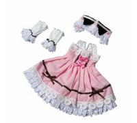 kowaku Bjd Abito Vestito Abbigliamento Vestito Accessorio Bambola dal Design Incantevole E Materiale Morbido Adatto a FESTIVITÀ Compleanni Collezione, Set Rosa