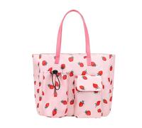 kowaku Borsa da donna leggera, borsa a mano per lo shopping, il lavoro, il pendolarismo, il weekend, i viaggi, Fragola