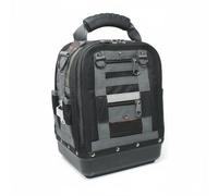 kowaku Borsa Porta Utensili con Cerniere Multiple più Scomparti Borsa Attrezzi Grande con Maniglia Resistente Attrezzeria per Officina, Riparazioni, Nero, Nero