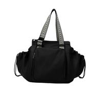 kowaku Borsa trasformabile espandibile donna spalla per spalla per il lavoro di shopping per feste, Nero