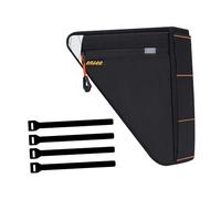 kowaku Borsa Triangolare per Telaio Bici, Borsa sotto Il Tubo con Cinghie per Lo Sport, Nero