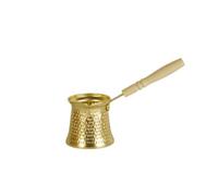 kowaku Caffettiera Turca Ergonomico Pentolino | Robusto, caffettiera turca, Pentolino per Caffè con Manico in Legno, Casa, Campeggio, Oro