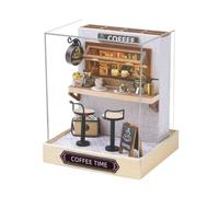 kowaku Casa in Miniatura da Legno Illuminato Modello Archittonico con Arredamenti Decora Ingrati Realistico per Decorazione Stanza, Stile C