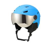 kowaku Casco da con Visiera Integrata per Donne, Casco da Leggero Comodo Casco da Snowboard Elmetto da Neve, Blu, L