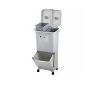 kowaku Cestino per Rifiuti da Cucina Bidone Pattumiera Contenitore Raccolta Differenziata Design Sovrapposto con Doppio Scomparto Deodorante Nel Coperchio, 45L, Jp D-bin D-lid
