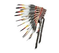 kowaku Copricapo di piume ispirato all'India, copricapo americano per spettacoli di cosplay