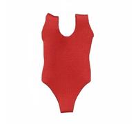 kowaku Costume da Bagno Donna Tuta Un Pezzo per Modello Articolato Abito Alta Gamba Design Realistico Senza Maniche Adatto per Collezionisti Scenari Creativi, Rosso