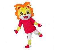 kowaku Costume Leone Outfit Integrale con Criniera Regale E Viso Amichevole Tessuto in Poliestere E Fibra Soffice Comfort Prolungato Adatto per Marketing, 150-174cm, Lion K