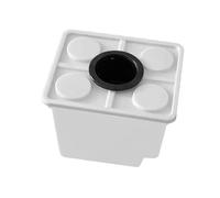 kowaku Cubo di Coltivazione per Colture in Acque Profonde, Fioriera per Serra, Bianco con Coperchio a 1 Foro