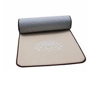 kowaku Cuscino da Preghiera in Lino Tappetino Meditazione Cuscino Ginocchia Tappetino Prostrazione con Base Antiscivolo E Imbottitura Spessa Adatto per Casa Tempio Sala di Preghiera, Lino, 90 250cm