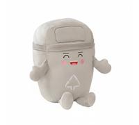 kowaku Cuscino Riciclabile per Bambini Giocattolo Soffice Bambola Peluche Realizzato in Materiale Comodo da Abbracciare Ideale per lo Sviluppo Sensoriale Adatto per Soggiorno Asilo Nido Auto, Grigio