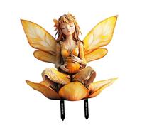 kowaku Decorazione da Esterno per Giardino delle Fate, Cartello in PVC, Ornamentale con Design Piatto, Adatta per Patii E Fioriere, 27.2x24.9 Cm