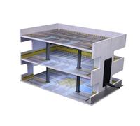 kowaku Diorama Garage 1:64 Illuminato Modello 1:64 Realistico Autorimessa Multipiano