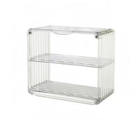 kowaku Drainage Rack Mensola per Tazze E Bicchieri Due Livelli Acrilico Trasparente Strutturata Durevole Drenante Adatto per Dono, Grande, Bianco