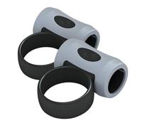 kowaku Drum Practice Aid Bacchetta per Training Batteria Supporto Controllo Mano Presa Stabile Silicone Morbido Antiscivolo Leggera Facile da Usare Adatta, Nero+Grigio, 5 Bacchette 5A/5B