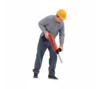 kowaku Figure da Cantiere Modellino Statico Artigianale Statuetta Operaio Scene Realistiche Dettaglio Espressivo Lavorazione in Resina Ottimale Come, Operaio Con Martello Pneumatico