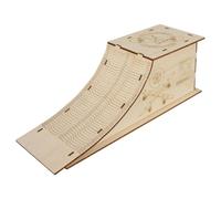 kowaku Finger Skateboard Ramps in Legno Resistente con Accessori per Fingerboard Struttura Realistica E Superficie Liscia Adatto Come Decorazione da Scrivani, Pendenza