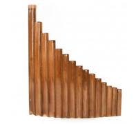 kowaku Flauto Bambù Strumento Musicale a Fiato Panpipe Accordatura Regolabile 15 Canne con Kit Manutenzione per Studenti Principianti Lezioni Musica Concerti Esibizioni Dal, Mano Sinistra