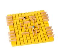 kowaku Gioco da Tavolo Manuale con Griglia Aperta in Legno per Costruire E Blocchi per Strategiche per Bambini E Adolescenti Adatto per Feste E Ritrovi tra Coetanei, Stile B