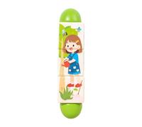 kowaku Gioco di Rotazione per Bambini E Bambine, per Migliorare La Concentrazione E La Coordinazione Occhio-Mano. Puzzle in Legno Girevole, Stile Stagionale