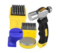 kowaku Kit Professionale Fai Da Te per Stampaggio di Metalli, Pressa Manuale, Stampe Trasparenti, Set di Punzoni per Lettere