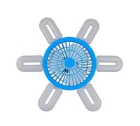 kowaku Lampada Ventilatore da Soffitto Ventilatore da Soffitto Lampada da Soffitto Plafoniera LED con Struttura Deformabile Attacco E27 60 W Materiale PP PC, Blu