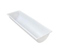 kowaku Mangiatoia per Pollame, Abbeveratoio, Mangiatoia per Cavalli, Bovini, Pecore, Cervi, 30cmx18cm Bianco