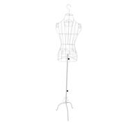 kowaku Manichino da donna, espositore per abiti, busto, corpo, manichino per sarto , Bianco