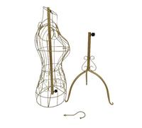 kowaku Manichino da donna, espositore per abiti, busto, corpo, manichino per sarto , Oro