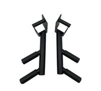 kowaku Maniglie Parallele Supporto Quadrato Impugnature Metalliche Resistente Al Sudore Attrezzo Fitness, Adatto Per Tubo Quadrato Da 75mm, Foro Da 16mm