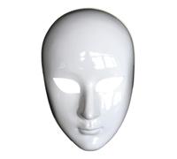 kowaku Maschera Fai da Te Bianca, Personalizzabile con Colori, Ideale per Eventi a Tema e Feste in Maschera, Occhi Aperti