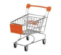 kowaku Mini Carrello della Spesa Giocattolo Miniatura Carrello Supermercato Ferro Multifunzione Decorazione Tavolo Organizer Scrivania Adatto per Bambini col, Orangina