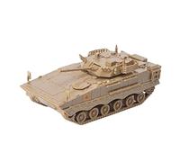 kowaku Miniatura Carro Armato Modello Ricognizione Assemblaggio Fai da Te Materiale PP Dettagli Visibili Adatto per Collezionismo, Marrone