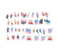 kowaku Miniature Figure Set Statuine Miniatura Realizzate in Materiale Pp Resistente Dettagli Raffinati Scenette Architettura Ornamenti Micro Paesaggio Adatt, 55 Pezzi da 9 Mm