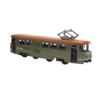 kowaku Modello di Tram Classico Giocattolo Giocattolo 1:90 con Regali di Compleanno della Collezione di Applicazione della Luce e Music, Green retrò