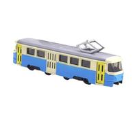 kowaku Modello di Tram Classico Giocattolo Giocattolo 1:90 con Regali di Compleanno della Collezione di Applicazione della Luce e Music, Blu