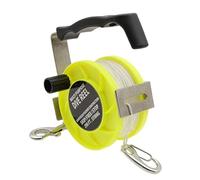 kowaku Mulinello da Immersione con Impugnatura Ergonomica Regolabile, Corda Guida per Il Pollice, Realizzato in PP, Acciaio Inossidabile E Nylon, ADA, Giallo 290ft