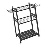 kowaku Organizzatore per Attrezzi da Giardino, Rastrelliera Portaoggetti per Garage con Ganci per Rastrello E