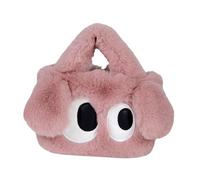 kowaku Peluche portatili portatili cartoni animati creativo manico casual manico regalo di compleanno, Rosa
