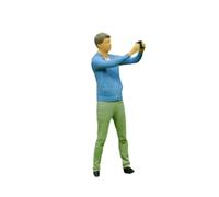 kowaku Personaggi di Film in Miniatura in Scala 1/64, Bambole in Resina con Scena di Scatto, per progetti Fai da Te, Maschio
