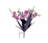 kowaku Pianta Agave in Metallo con Fiori, Agave Viola + Fiore Di Farfalla Viola, Agave Viola + Fiore Di Farfalla Viola
