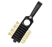 kowaku Porta Tee da Golf, Organizer Portatile in Pelle Sette Pezzi con Clip, Adatto per Sacche da Golf E Cinture, Nero