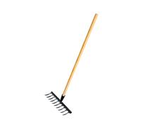 kowaku Rastrello per Giardino in Legno per livellare Il Terreno agricolo, 10 Denti 33x12x10cm