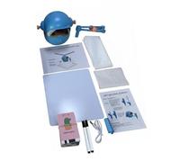 kowaku Robot da Disegno per Bambini Tutor di Disegno Automatico Giocattolo Formativo Linee E Forme Training Motricità Fine 100 Carte per Esercizi, Blu, Senza Penne